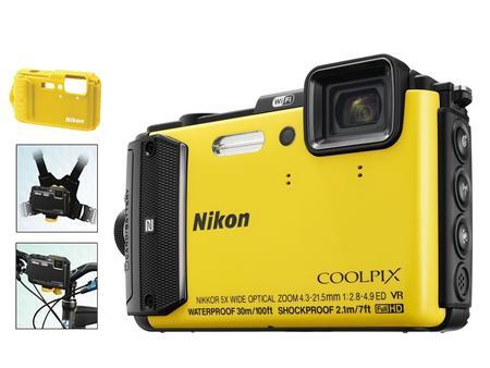Nikon Coolpix AW130 Outdoor Kit žlutý