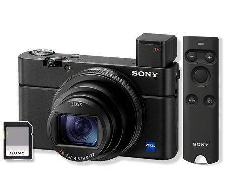 Sony DSC-RX100 Mark VII + bluetooth ovladač RMT-P1BT + 128GB karta