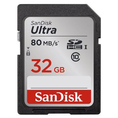 SanDisk SDHC Ultra 32GB 80MB/s Class10 UHS-I