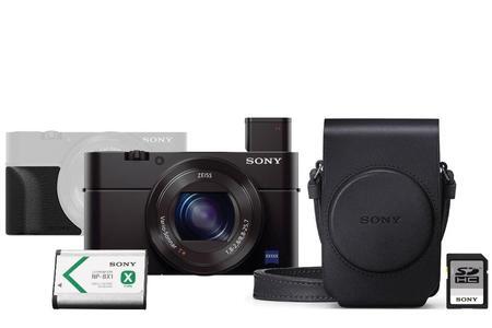 Sony DSC-RX100 III + orig. kožené pouzdro + grip + 2. akumulátor + 64GB SDHC