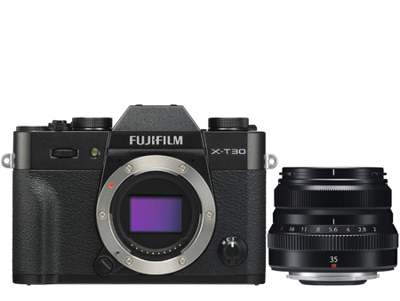 Fujifilm X-T30 černý + XF 35mm f/2 R WR