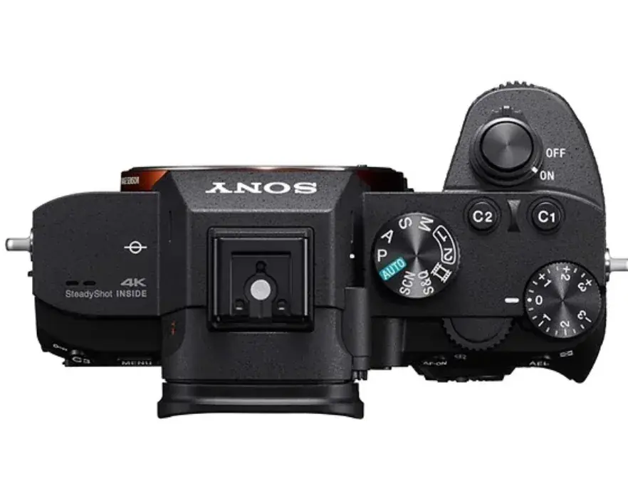 Fotoaparát Sony zeshora
