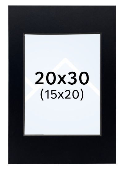 Focus Nordic – pasparta - Černá, 15x20, 20x30