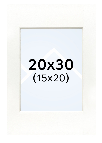 Focus Nordic – pasparta - Bílá, 15x20, 20x30