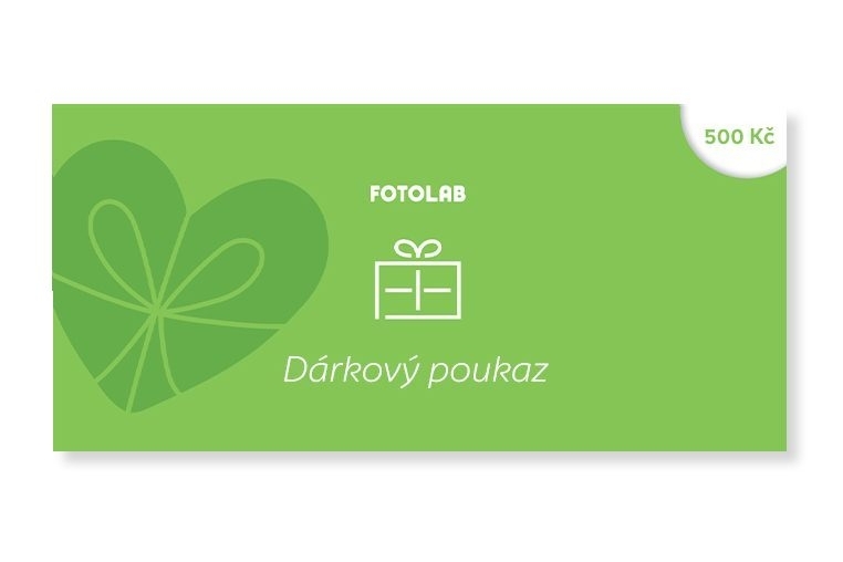 FOTOLAB dárkový poukaz 500 Kč na fototechniku