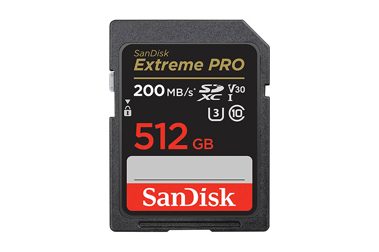 SanDisk ExtremePRO 512GB SDXC 200MB/s, UHS-I, V30
