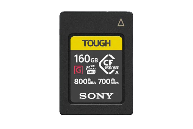 Sony TOUGH 160GB CFexpress Type A, 800MB/s, VPG400 Sony TOUGH 160GB CFexpress Type A, 800MB/s, VPG400