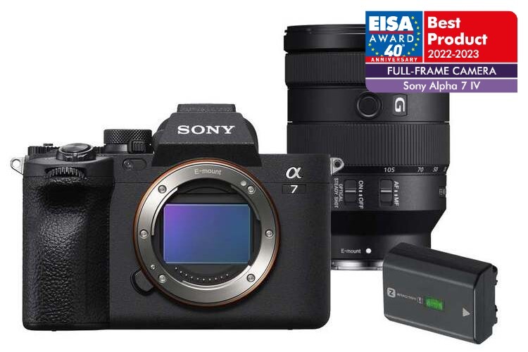Sony Alpha A7 Mark IV + FE 24-105mm f/4 G OSS + náhr. akumulátor