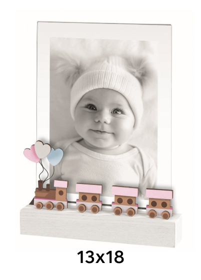 Mascagni TRAIN - dětský fotorámeček - Béžová, 13x18, 13x18 Mascagni TRAIN - dětský fotorámeček - Béžová, 13x18, 13x18