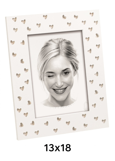Mascagni LITTLE HEARTS - fotorámeček - Bílá, 13x18, 13x18
