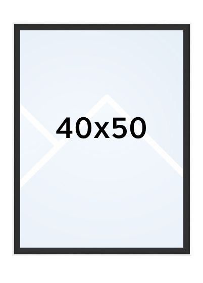 Walther SILHOUETTE - fotorámeček - Černá, 40x50