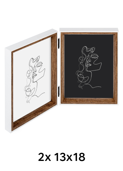 Walther SILHOUETTE - fotorámeček - Přírodní, 13x18 x2