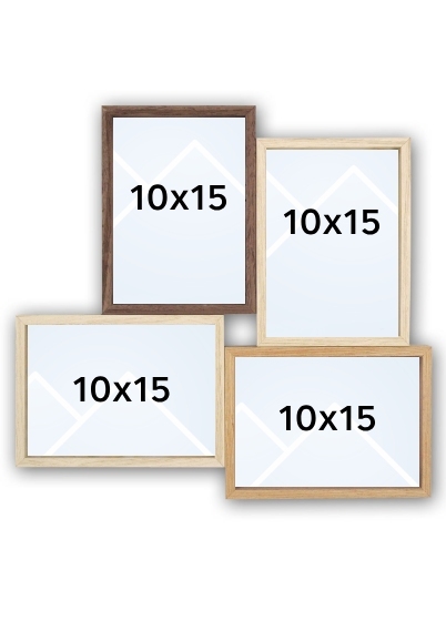 ZEP MONTREAUX 4Q - multirám pro 4 fotografie - Dub, 15x21, 10x15 x4