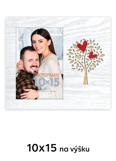 ZEP LUCIA fotorámeček - Bílá, 10x15, 10x15 na výšku