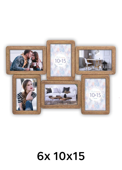 ZEP AJACCIO - multirám - Hnědá, 10x15, 10x15 x6