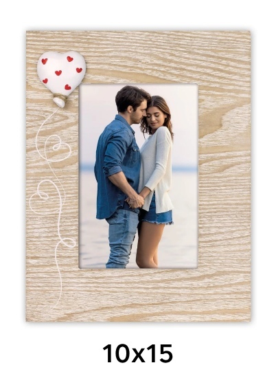 ZEP Felicia - fotorámeček - Natural_Wood_and_White, 10x15, 10x15 na výšku