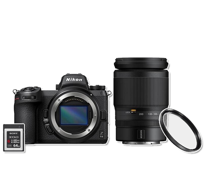 Nikon Z 6II + Z 24-200mm VR + UV filtr + 64GB XQD karta