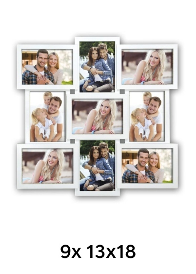 ZEP SANTANDER - multirám - Bílá, 13x18 x9