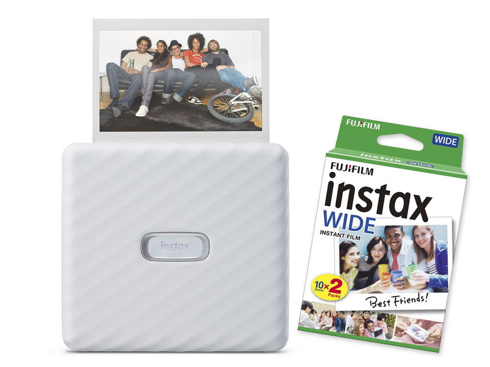 Fujifilm instax Link WIDE™, bílá + Colorfilm (20ks)