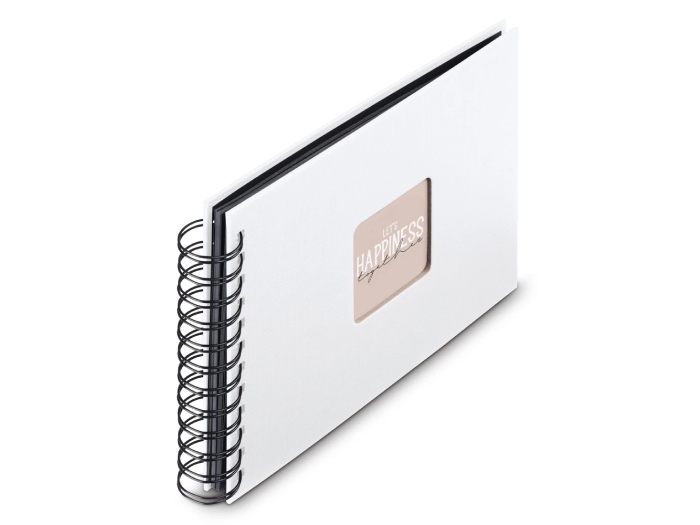 Fotoalbum Hama FINE ART, 50/24x17 -  kroužková vazba, bílá