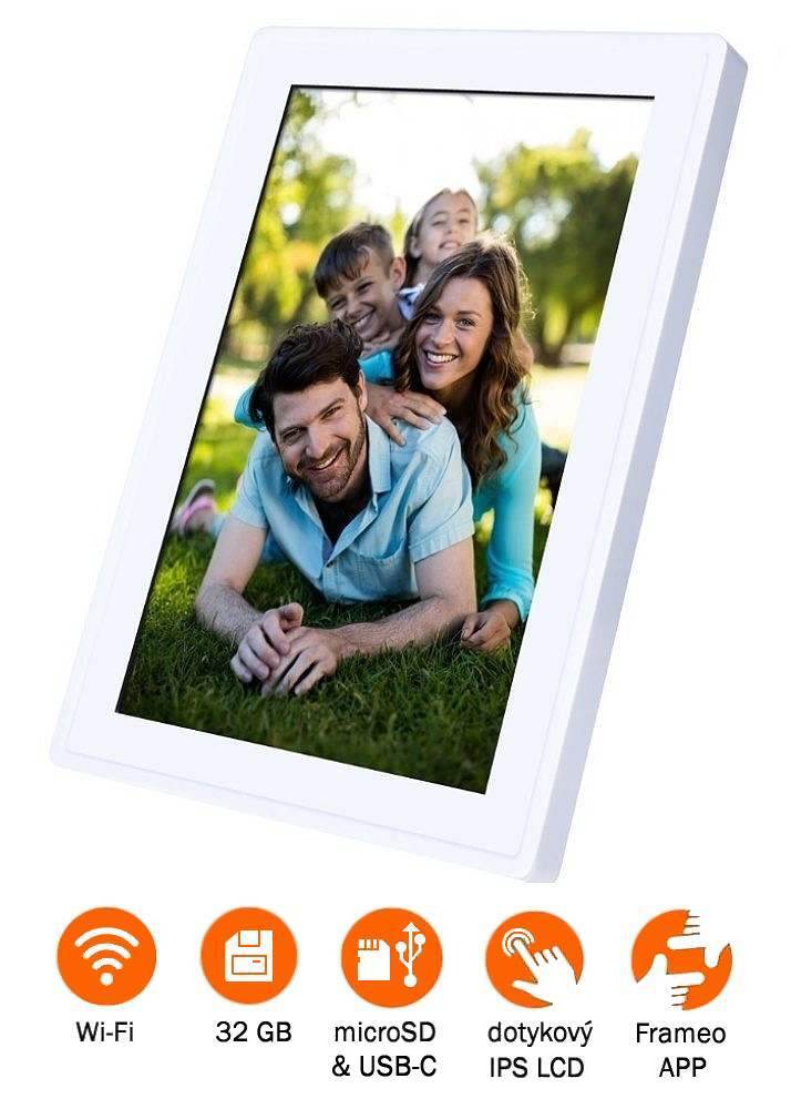 Rollei Smart Frame Wi-Fi 100 - digitální fotorámeček - Bílá, 21,7 x 13,5