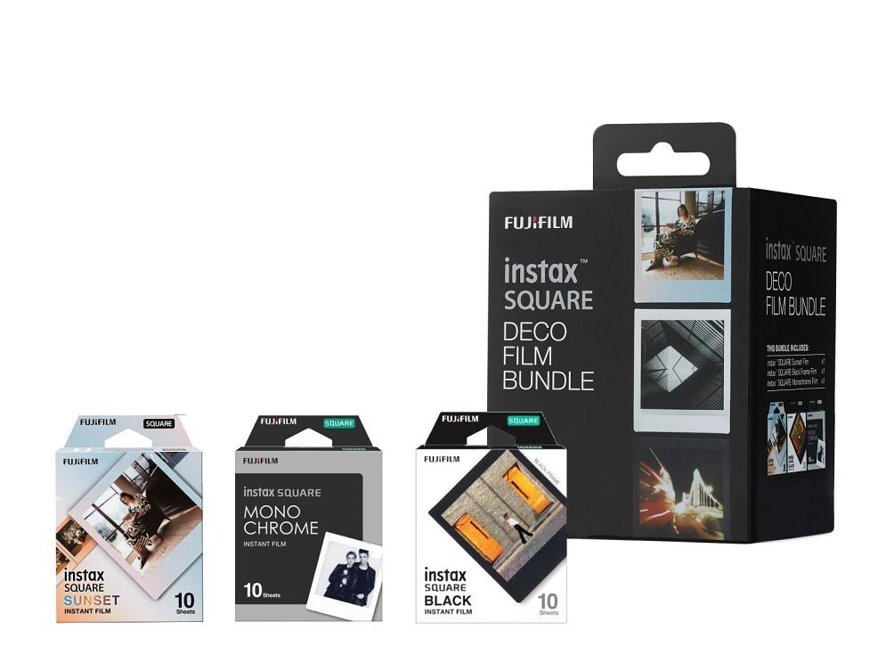 Fujifilm instax™ SQUARE Deco film bundle (3x 10ks)