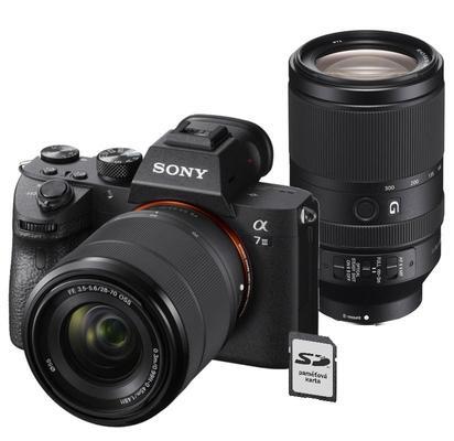 Sony Alpha A7 Mark III + 28-70mm + 70-300mm + 128GB karta