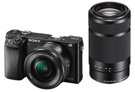 Sony Alpha A6000 černá + 16-50mm PZ OSS + 55-210mm