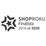 Logo ocenění ShopRoku finalista 2016 až 2020